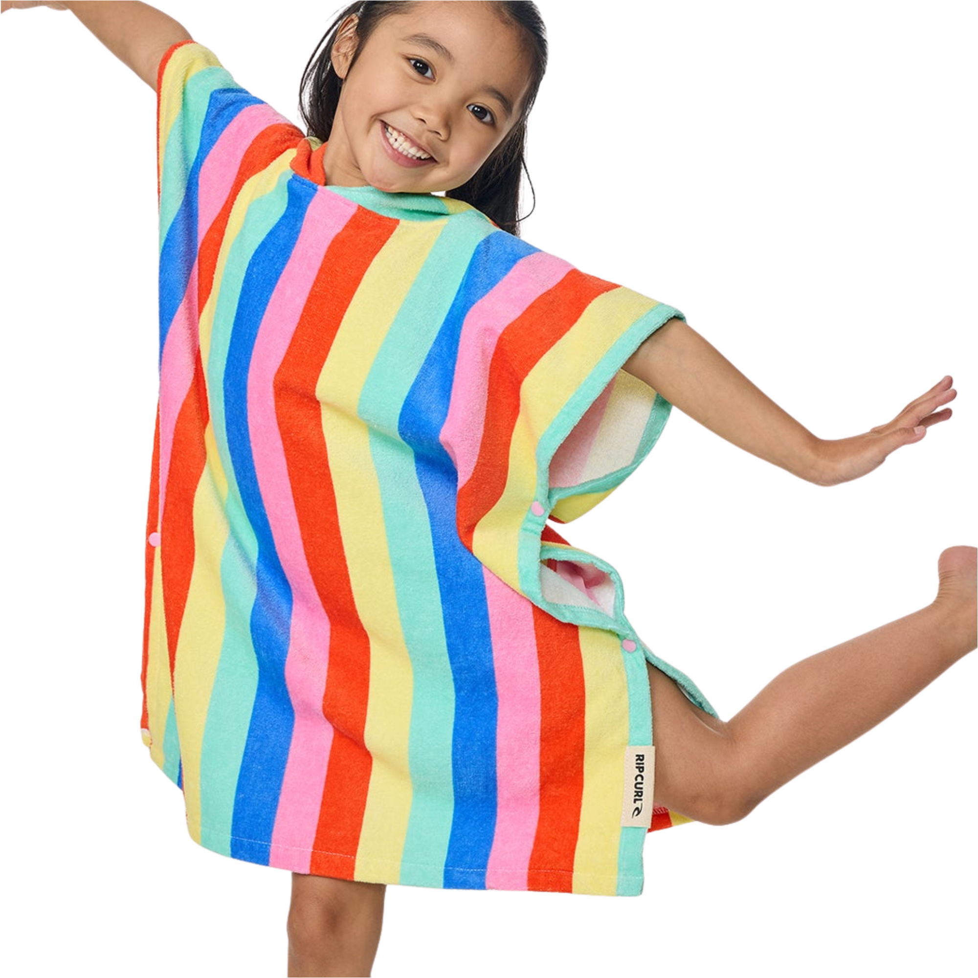 2026 Rip Curl Enfants Sweat à Capuche En Coton Mélangé Poncho Towel 00AJTO - Multico